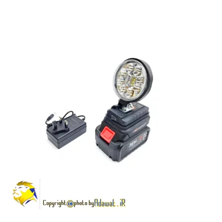چراغ قوه LED شارژی باس 36 ولت مدل HK-LB-12 1 تصویر اول چراغ قوه LED شارژی باس