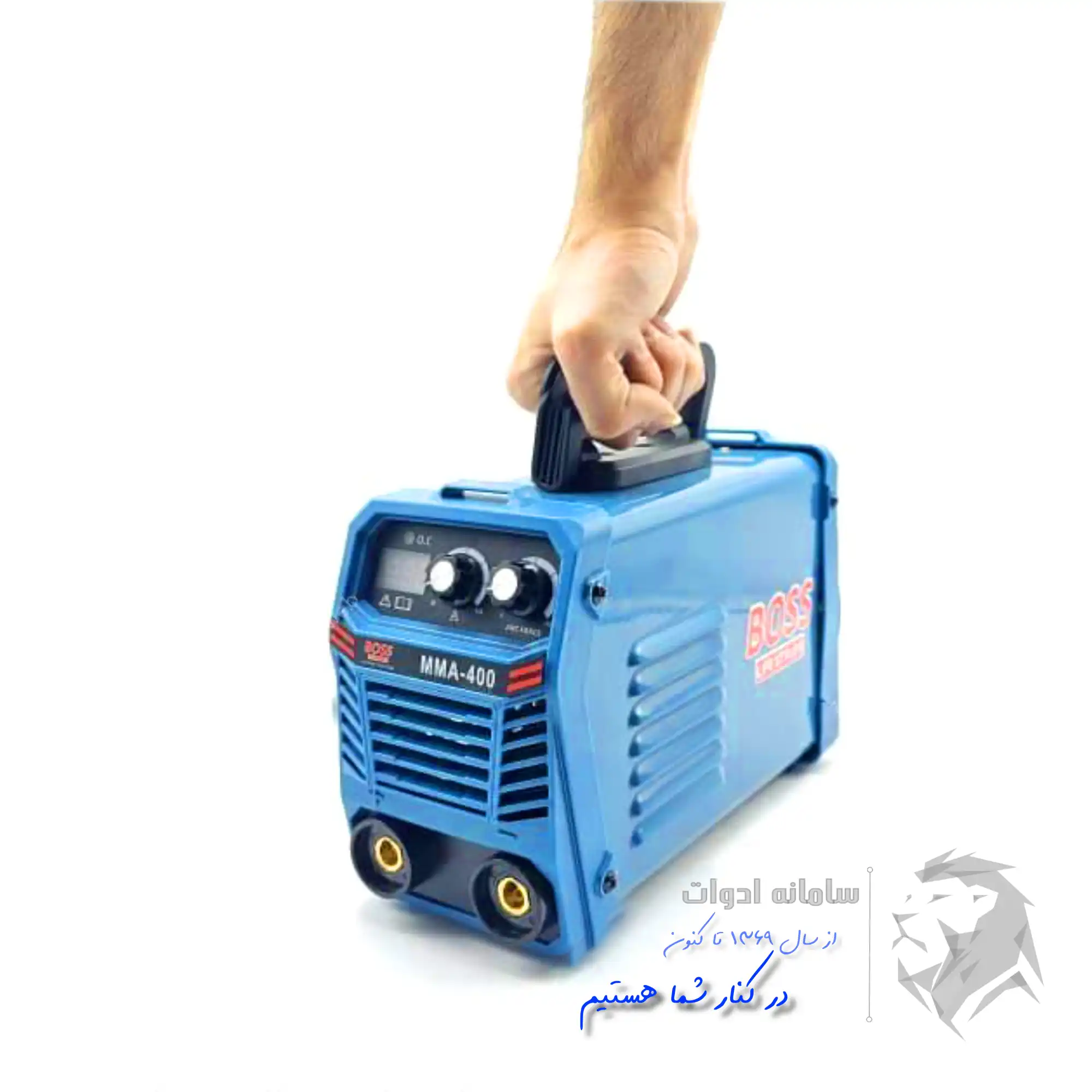 اینورتر ۴۰۰ مینی دو ولوم کیفی باس مدل MMA400 mini 4 تصویر2 / اینورتر 400 باس همراه کیف و لوازم
