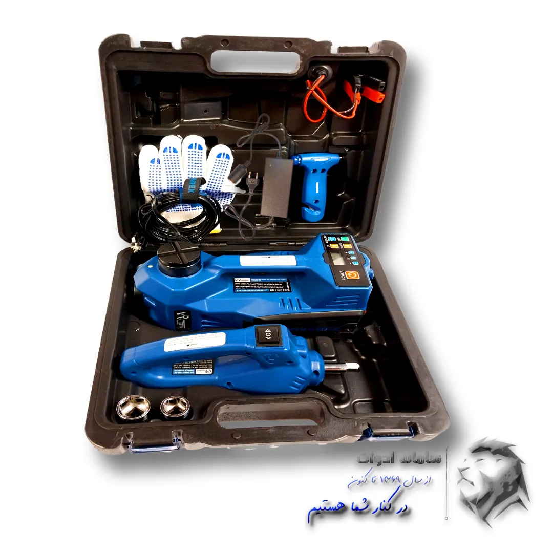 کیت سه کاره(جک_کمپرسور_بکس)برق شهری و فندکی مدل VR-220/41+ویدئو بررسی 2 کیت پنچرگیری جک کمپرسور بکس فندکی برق شهری ویوارکس تصویر کیف باز شده